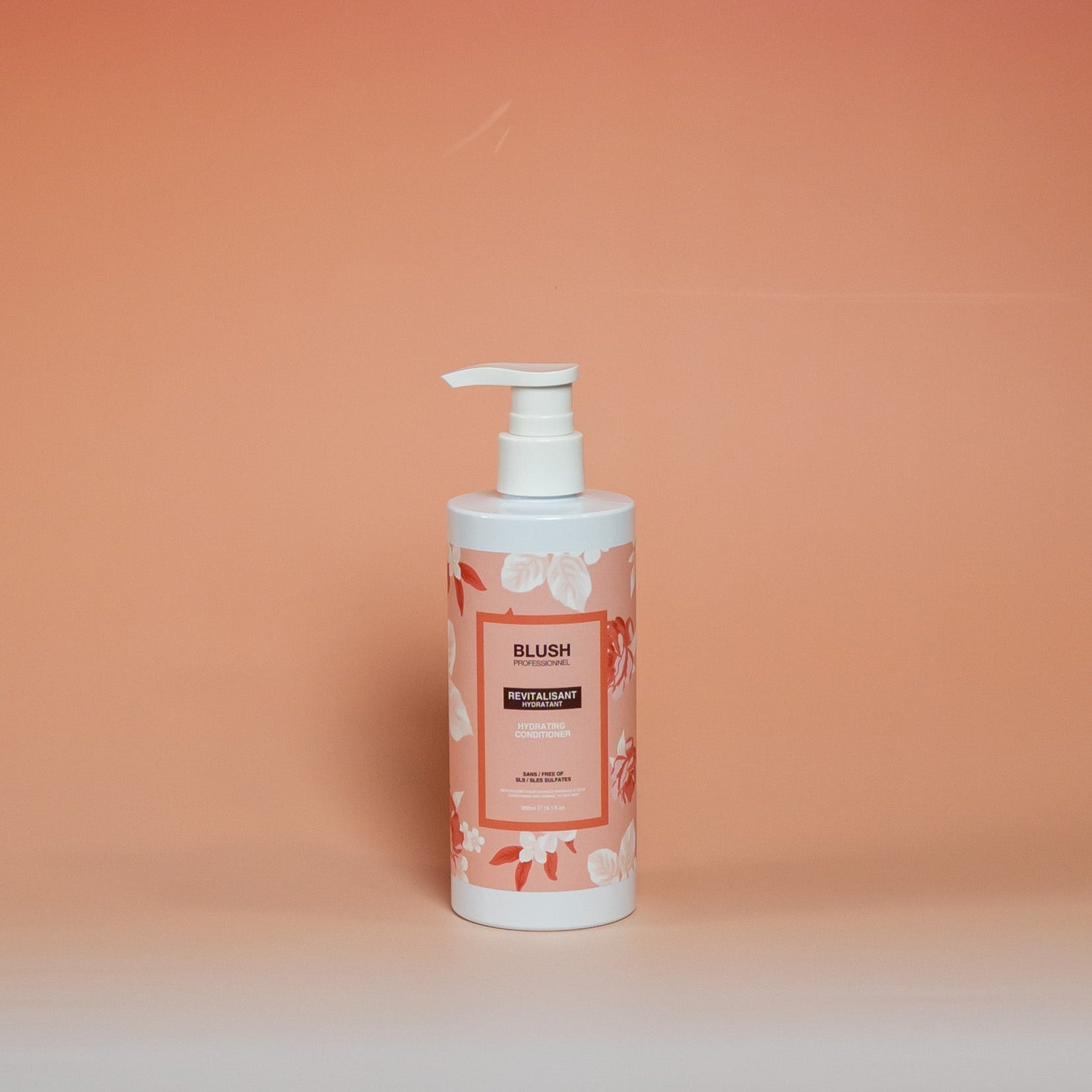BLUSH hydrating conditioner (300 ml) that deeply moisturizes hair lengths, leaving hair soft, smooth, and hydrated