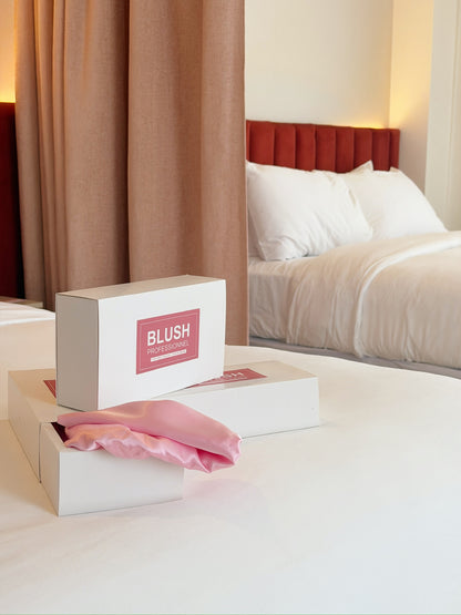 BLUSH SATIN PILLOW CASES